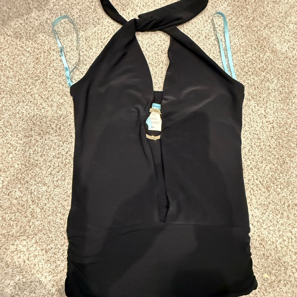 Black Halter Neck Top